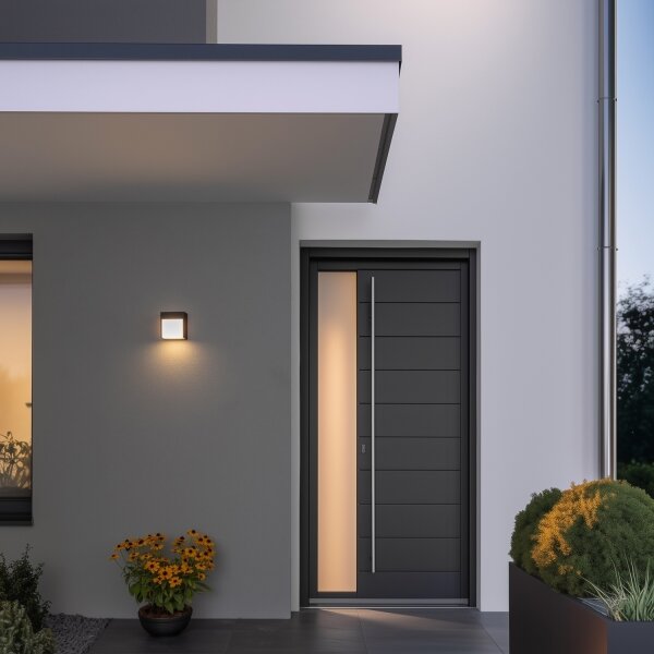 Brilagi - LED Venkovní nástěnné svítidlo TERNI LED/12W/230V antracit IP44