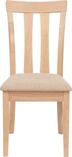 Sada 6 židlí do jídelny HWC-G46, kuchyňská židle Židle, látka/textil masiv přírodní barva rámu, béžová barva