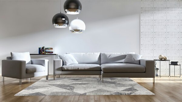 Osta, AKCE: 67x130 cm Kusový koberec Origins 50510/A920, šedá, chodba / předsíň