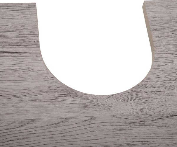 HOMCOM Koupelnová Skříňka s Dřezem - Podskříňková Skříň - Skříňka se 2 Dveřmi a Policí - rozměry 60Š x 30H x 70V cm - Šedá Dřevoimitace MDF | Aosom