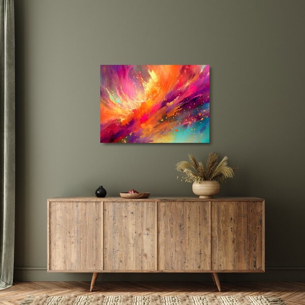 Skleněný obraz - Dynamická abstrakce (70x50 cm)