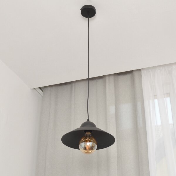 Lustr na lanku SORAPIS 1xE27/15W/230V černá