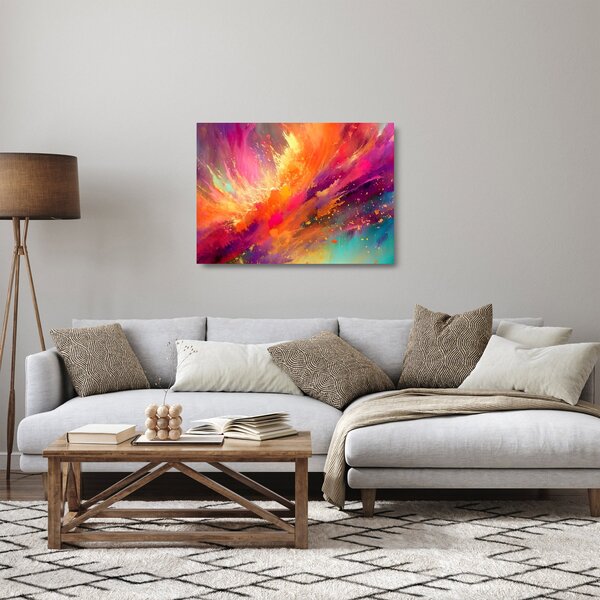 Skleněný obraz - Dynamická abstrakce (70x50 cm)