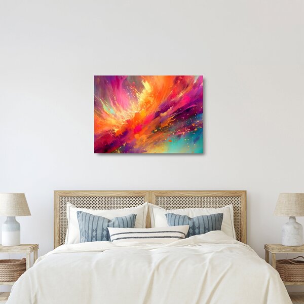 Skleněný obraz - Dynamická abstrakce (70x50 cm)