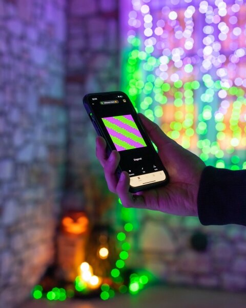 Twinkly TWS250SPP-TEU - LED RGBW Venkovní řetěz 250xLED 23,5m IP44 Wi-Fi