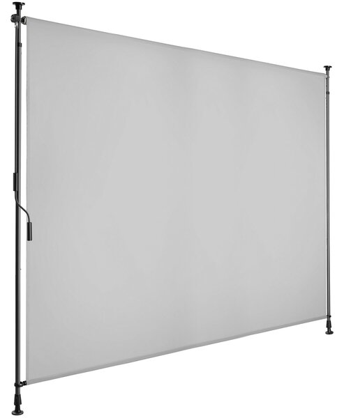 Tectake Markýza Taija s ruční klikou - 200 x 310 cm, světle šedá