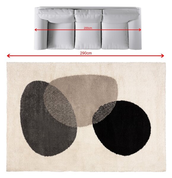 Koberec Royal Nomadic Living 200x290cm cream/dark grey