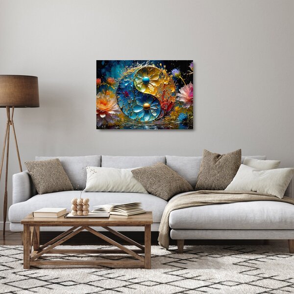 Skleněný obraz - Harmonie a rovnováha (70x50 cm)