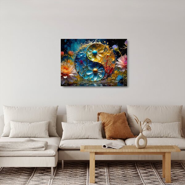 Skleněný obraz - Harmonie a rovnováha (70x50 cm)