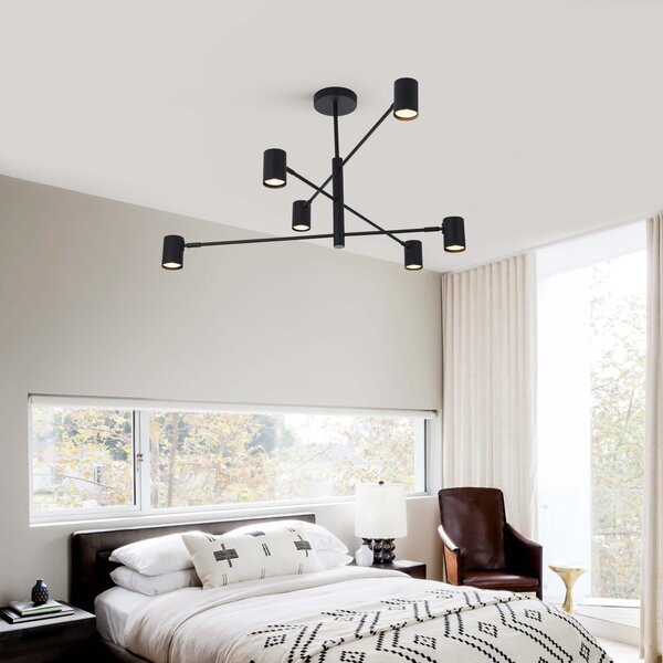 Light Prestige Snow stropní světlo 6x50 W černá LP-731/6PBK