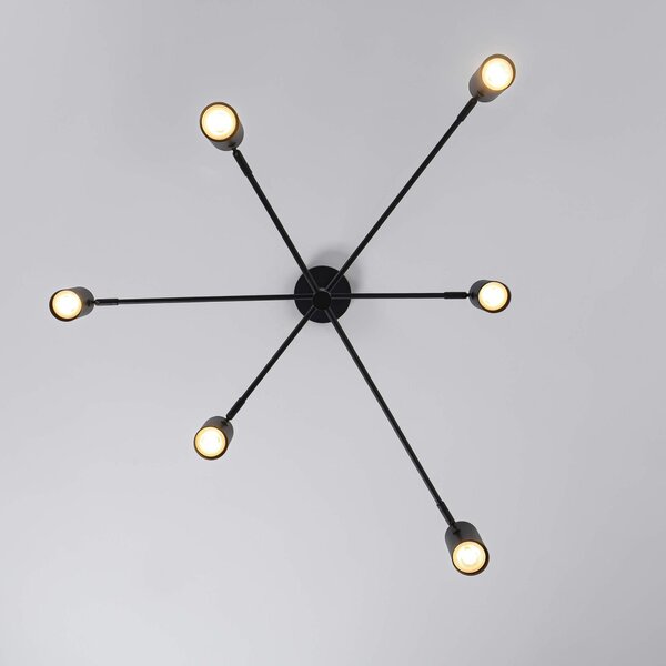 Light Prestige Snow stropní světlo 6x50 W černá LP-731/6PBK