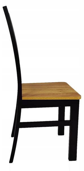 2x dřevěná židle se zkříženým opěradlem Black + Craft LOFT