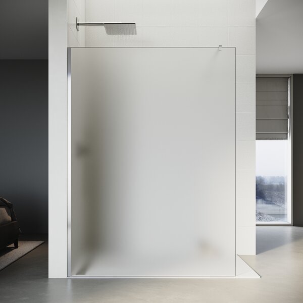SONNI 120x200cm sprchový kout plně matný s 8mm nano bezpečnostním sklem a stabilizátorem