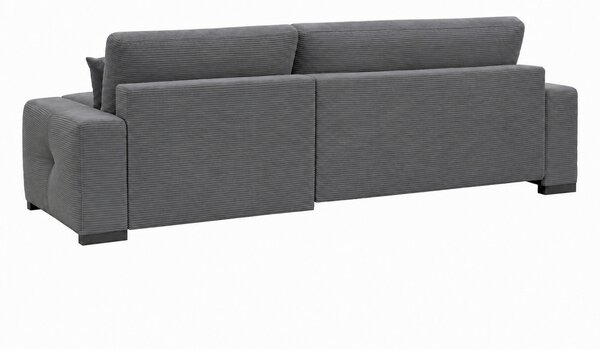 ROHOVÁ SEDAČKA, dřevo, textil, kompozitní dřevo, antracitová MID.YOU - Rozkládací sedačky, Online Only