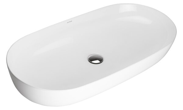 Oltens Hamnes umyvadlo 80x40 cm oválné na pult bílá 40321000