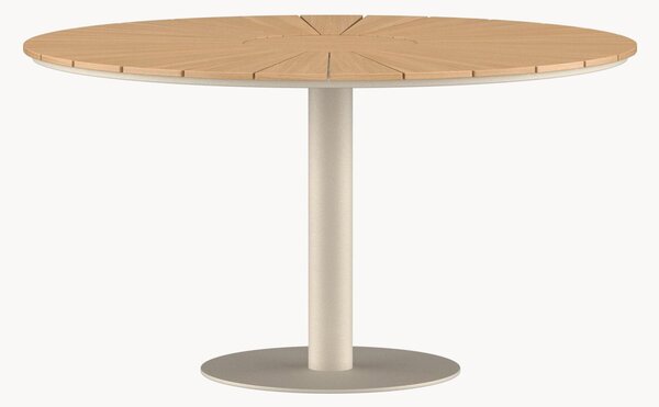 Kulatý jídelní stůl's deskou z teakového dřeva Croft, Ø 120 cm