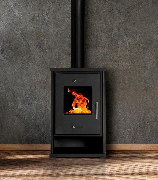 EKO 4 7 kW Krbová kamna na dřevo Ocelová černá A+ Energetická třída Ekodesign