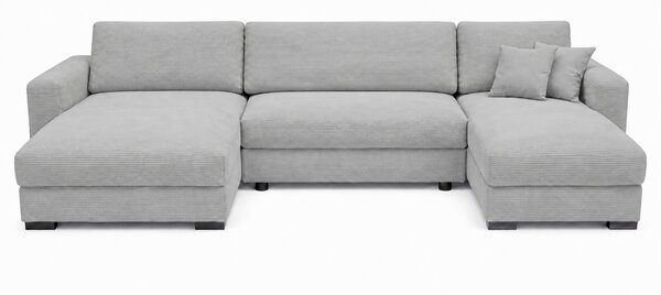 SEDACÍ SOUPRAVA, dřevo, textil, kompozitní dřevo, světle šedá MID.YOU - Rozkládací sedačky, Online Only