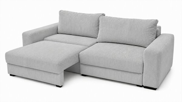 TŘÍMÍSTNÁ POHOVKA, dřevo, textil, kompozitní dřevo, světle šedá MID.YOU - Pohovky, Online Only