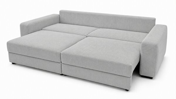 TŘÍMÍSTNÁ POHOVKA, dřevo, textil, kompozitní dřevo, světle šedá MID.YOU - Pohovky, Online Only