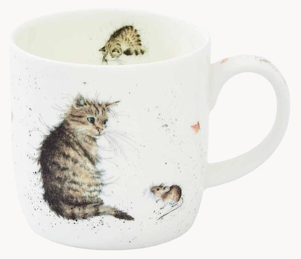 Hrnek z kostního porcelánu Cat & Mouse
