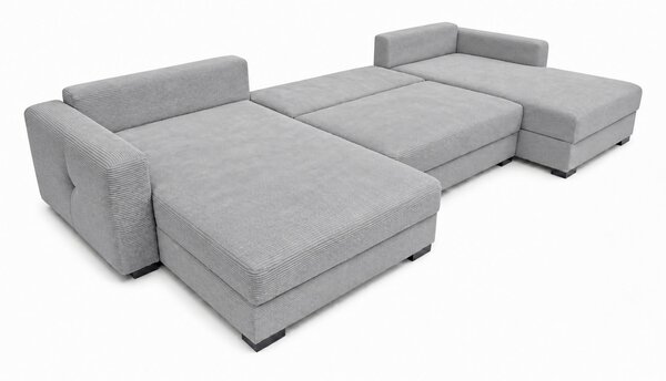 SEDACÍ SOUPRAVA, dřevo, textil, kompozitní dřevo, světle šedá MID.YOU - Rozkládací sedačky, Online Only