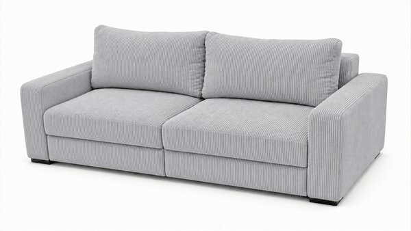 TŘÍMÍSTNÁ POHOVKA, dřevo, textil, kompozitní dřevo, světle šedá MID.YOU - Pohovky, Online Only
