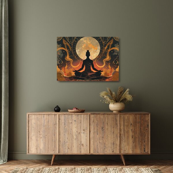 Skleněný obraz - Meditace (70x50 cm)