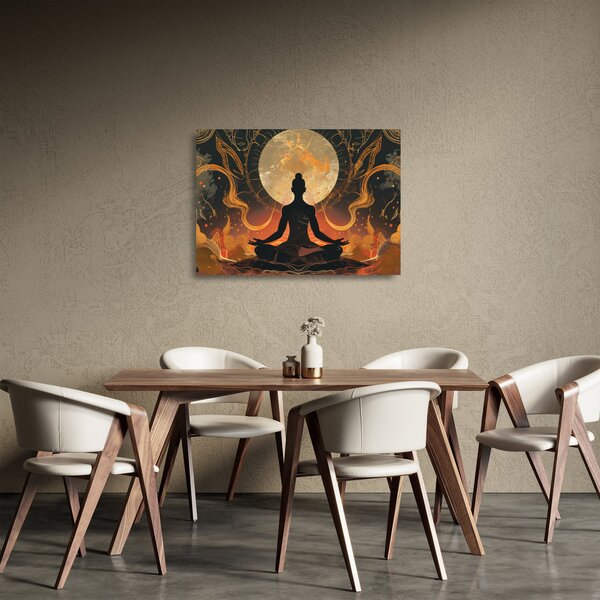 Skleněný obraz - Meditace (70x50 cm)