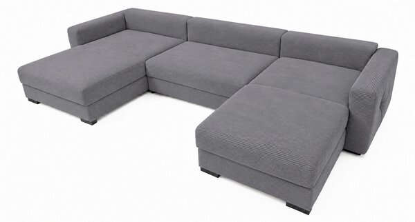 SEDACÍ SOUPRAVA, dřevo, textil, kompozitní dřevo, šedá MID.YOU - Rozkládací sedačky, Online Only