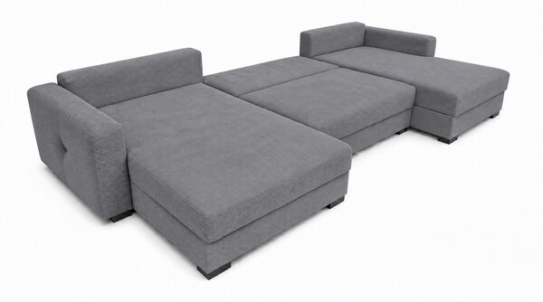 SEDACÍ SOUPRAVA, dřevo, textil, kompozitní dřevo, šedá MID.YOU - Rozkládací sedačky, Online Only