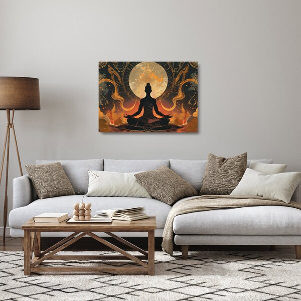 Skleněný obraz - Meditace (70x50 cm)