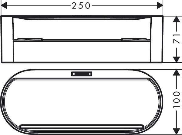Hansgrohe WallStoris koupelnový košík černá 27912670