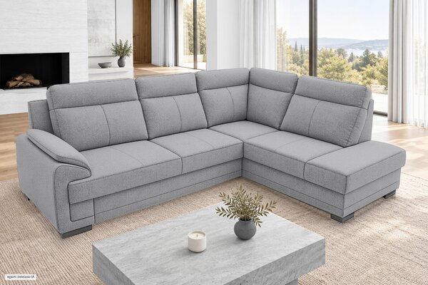 ROHOVÁ SEDAČKA, dřevo, textil, kompozitní dřevo, tmavě šedá MID.YOU - Sedací soupravy, Online Only