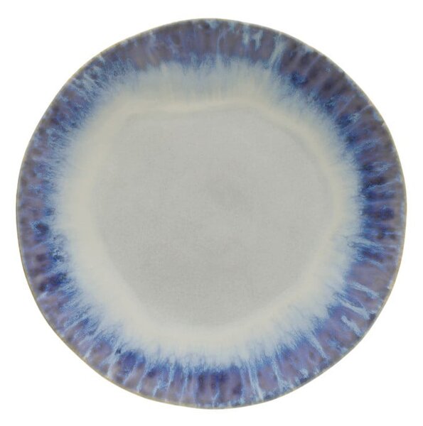 Modrobílý kameninový talíř Costa Nova Brisa, ⌀ 26,5 cm