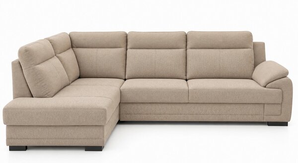 ROHOVÁ SEDAČKA, dřevo, textil, kompozitní dřevo, cappuccino MID.YOU - Sedací soupravy, Online Only