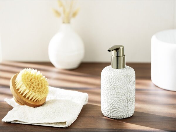 Bílý dávkovač mýdla z polyresinu 300 ml Montalfano – Wenko