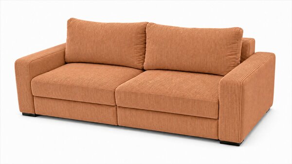 TŘÍMÍSTNÁ POHOVKA, dřevo, textil, kompozitní dřevo, terracotta MID.YOU - Pohovky, Online Only
