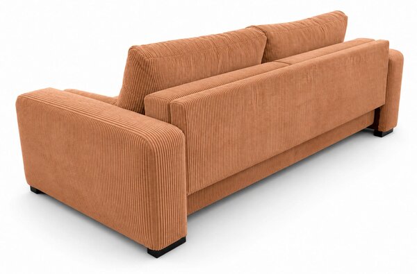 TŘÍMÍSTNÁ POHOVKA, dřevo, textil, kompozitní dřevo, terracotta MID.YOU - Pohovky, Online Only