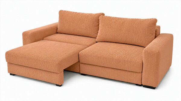 TŘÍMÍSTNÁ POHOVKA, dřevo, textil, kompozitní dřevo, terracotta MID.YOU - Pohovky, Online Only