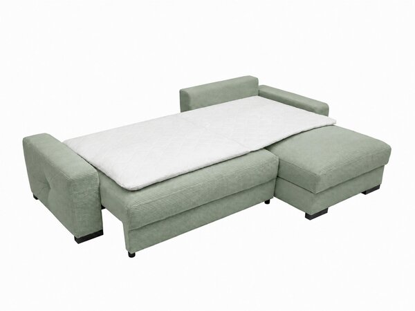 ROHOVÁ SEDAČKA, dřevo, textil, kompozitní dřevo, mátově zelená MID.YOU - Rozkládací sedačky, Online Only