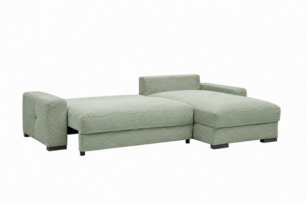 ROHOVÁ SEDAČKA, dřevo, textil, kompozitní dřevo, mátově zelená MID.YOU - Rozkládací sedačky, Online Only