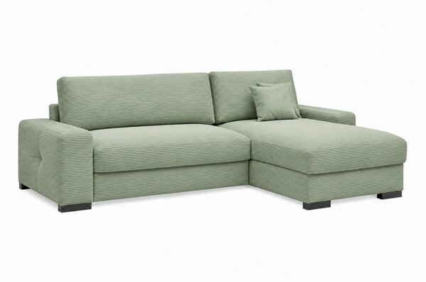 ROHOVÁ SEDAČKA, dřevo, textil, kompozitní dřevo, mátově zelená MID.YOU - Rozkládací sedačky, Online Only