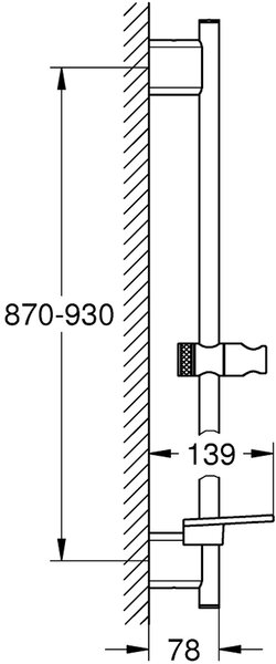 Grohe Rainshower sprchová tyč |90 cm 26603A00