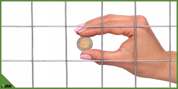 Drátěná síť pro voliéry – 50 x 50 x 2,0 mm – 25 m – odolná proti povětrnostním vlivům Pozinkovaný pletivový plot