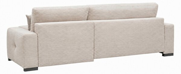 ROHOVÁ SEDAČKA, dřevo, textil, kompozitní dřevo, béžová MID.YOU - Rozkládací sedačky, Online Only