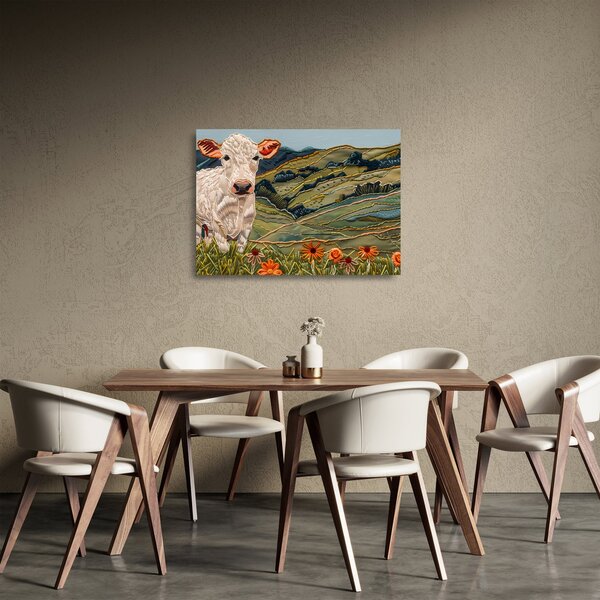Skleněný obraz - Imitace pleteného motivu (70x50 cm)