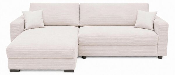 ROHOVÁ SEDAČKA, dřevo, textil, kompozitní dřevo, béžová MID.YOU - Rozkládací sedačky, Online Only