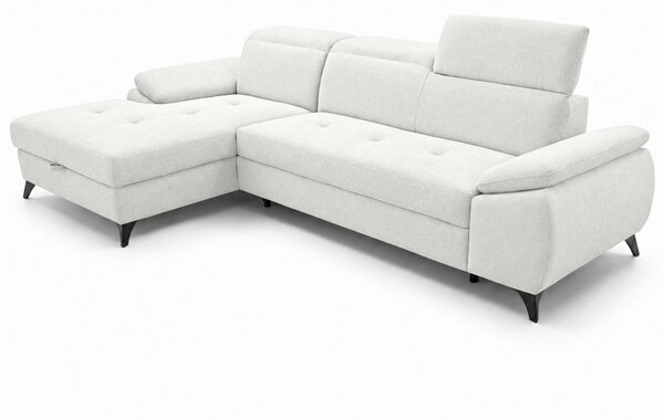 ROHOVÁ SEDAČKA, dřevo, textil, kompozitní dřevo, krémová, bílá MID.YOU - Sedací soupravy, Online Only