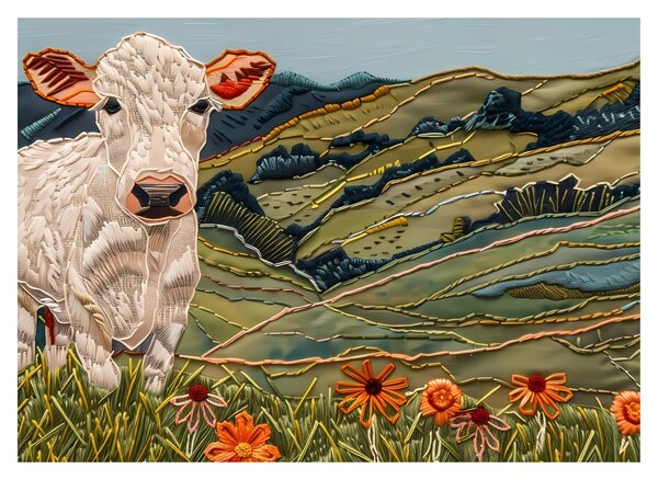 Skleněný obraz - Imitace pleteného motivu (70x50 cm)